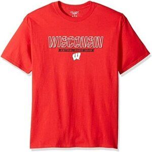 Wisconsin Badgers T-Shirt Red‎ Short Sleeve Adult Xl